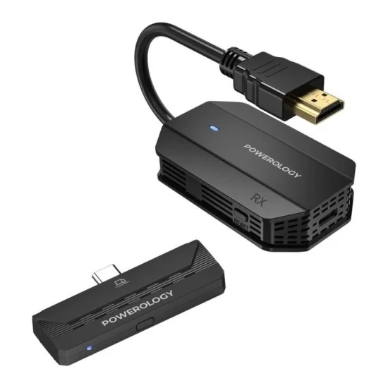 Powerology Wireless Hdmi Type-C Adapter Audio & Video